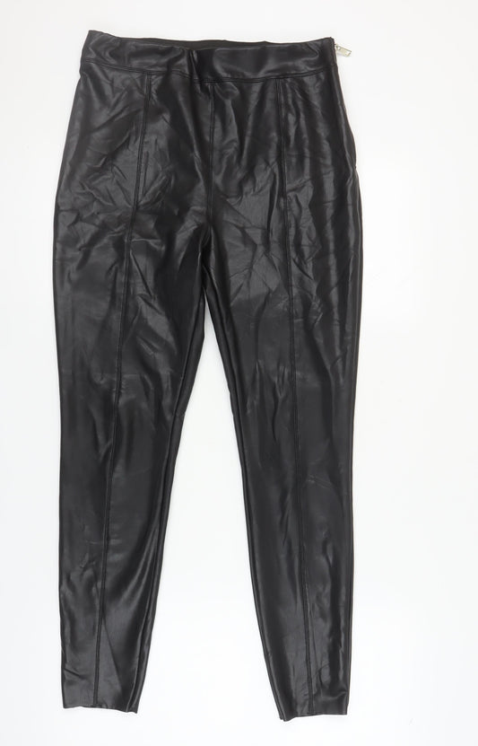 Womens UK Size 12 River Island   Black Leggings