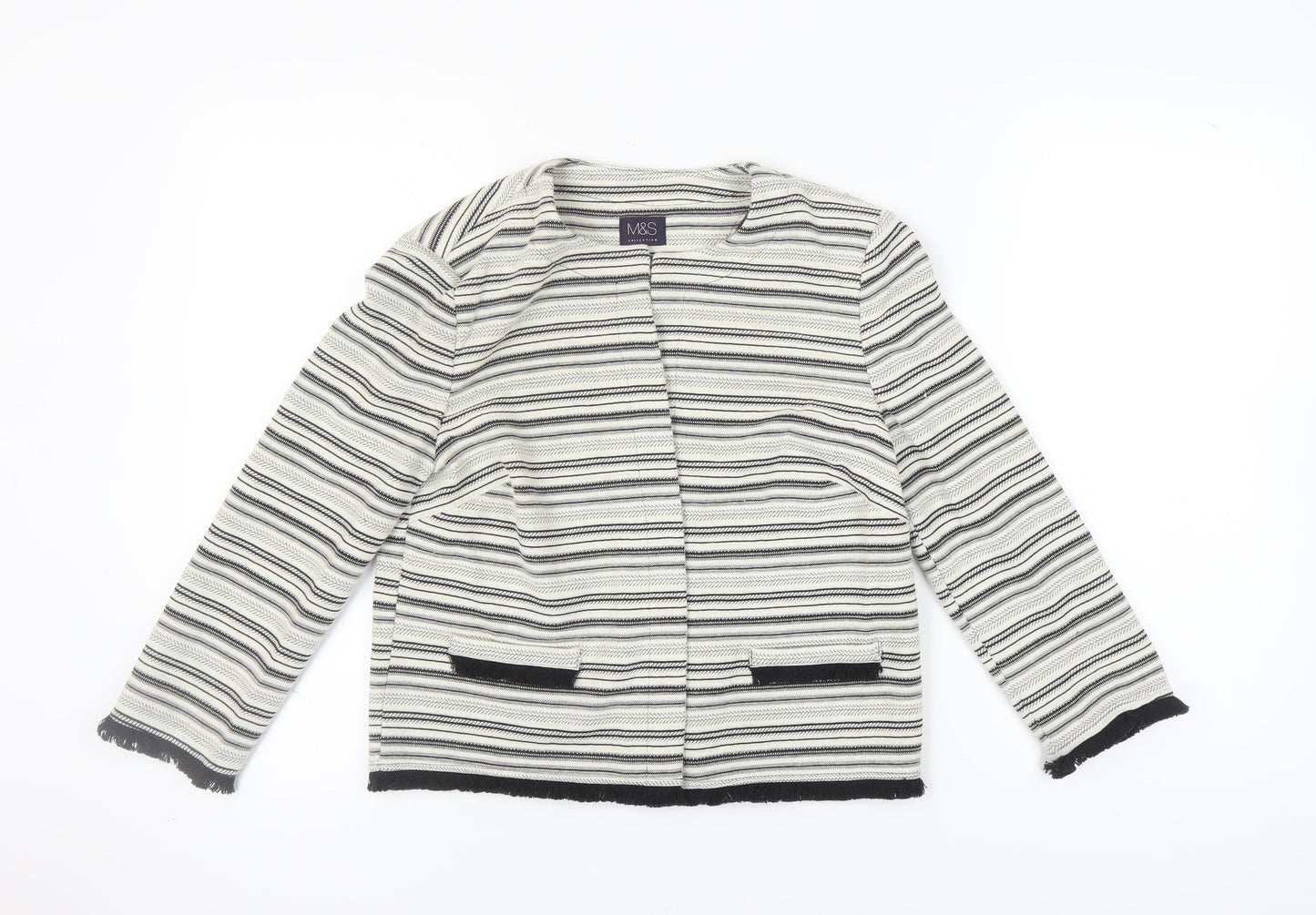 Marks and Spencer Women's Striped Blazer Size 12