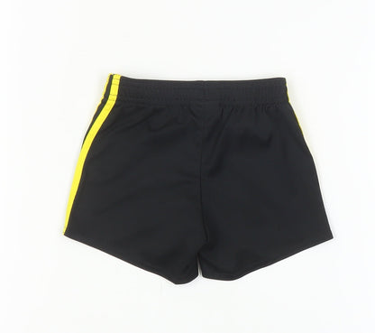 Adidas Black Unisex Baby Sports Shorts 9-12 Months