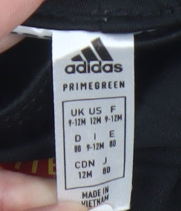 Adidas Black Unisex Baby Sports Shorts 9-12 Months