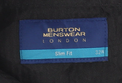 Burton Menswear Men's Grey Slim Fit Dress Pants
