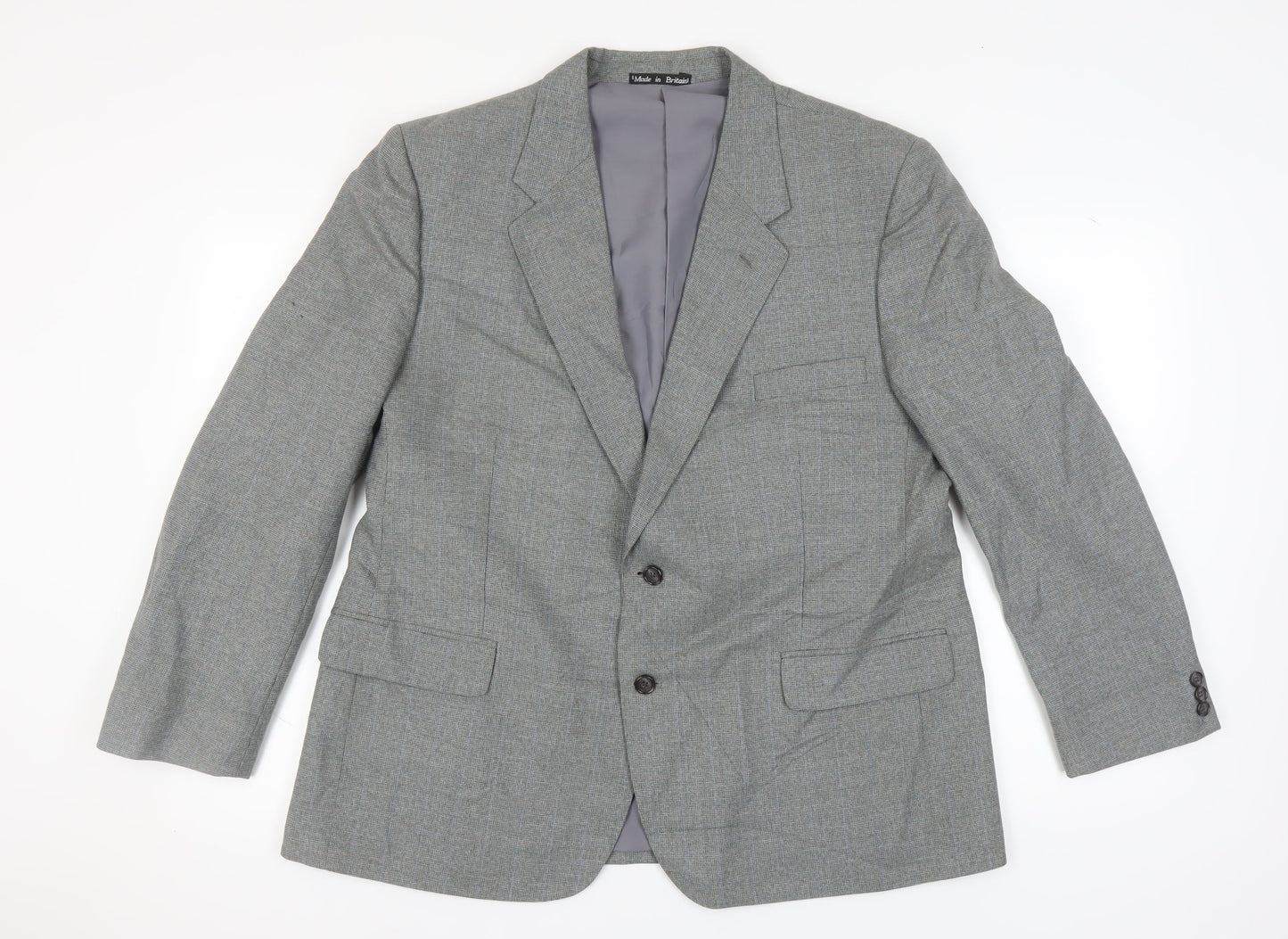 Mens UK Size 46 Dunn & Co Regular Grey Suit Jacket