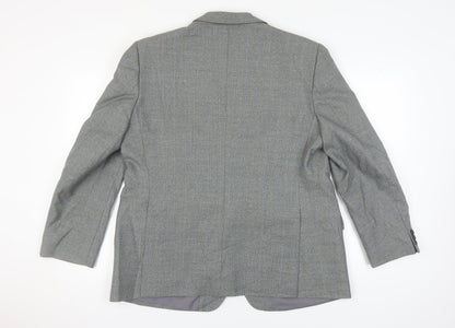 Mens UK Size 46 Dunn & Co Regular Grey Suit Jacket