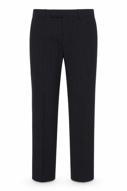 Mens UK Size 34 Marks and Spencer Regular Fit Business Formal Blue Trousers