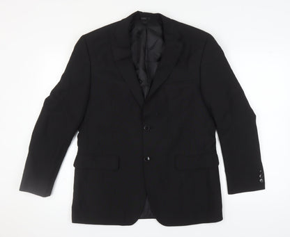 Mens UK Size 40 Thomas Nash Regular Black Suit Jacket