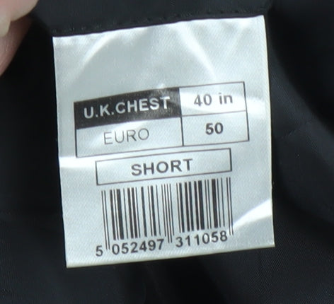 Mens UK Size 40 Thomas Nash Regular Black Suit Jacket