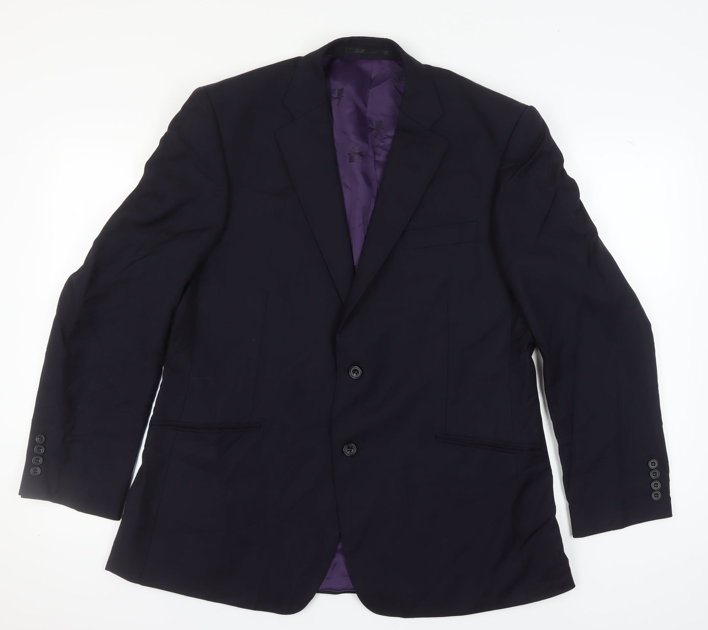 Mens UK Size 44 Paul Costelloe Regular Blue Suit Jacket