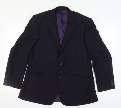 Mens UK Size 44 Paul Costelloe Regular Blue Suit Jacket