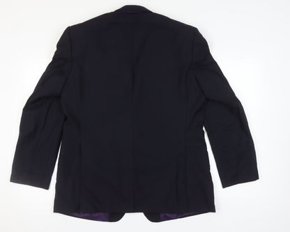 Mens UK Size 44 Paul Costelloe Regular Blue Suit Jacket