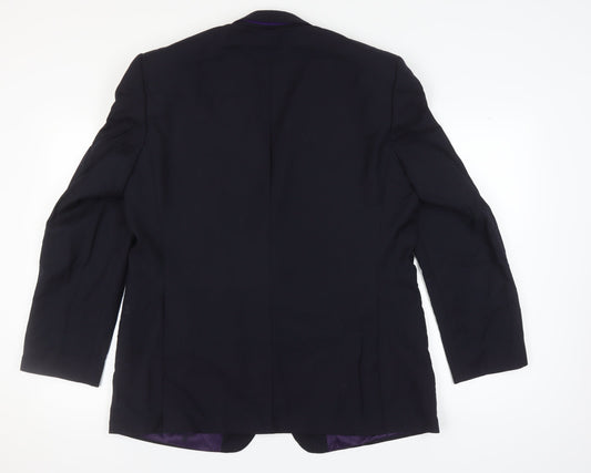 Mens UK Size 44 Paul Costelloe Regular Blue Suit Jacket