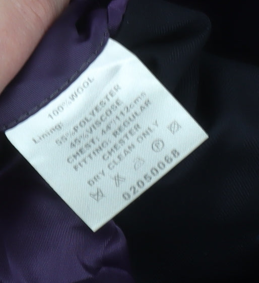 Mens UK Size 44 Paul Costelloe Regular Blue Suit Jacket
