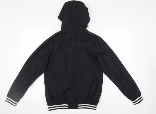 Airwalk Unisex Black XS Hooded Basic Jacket