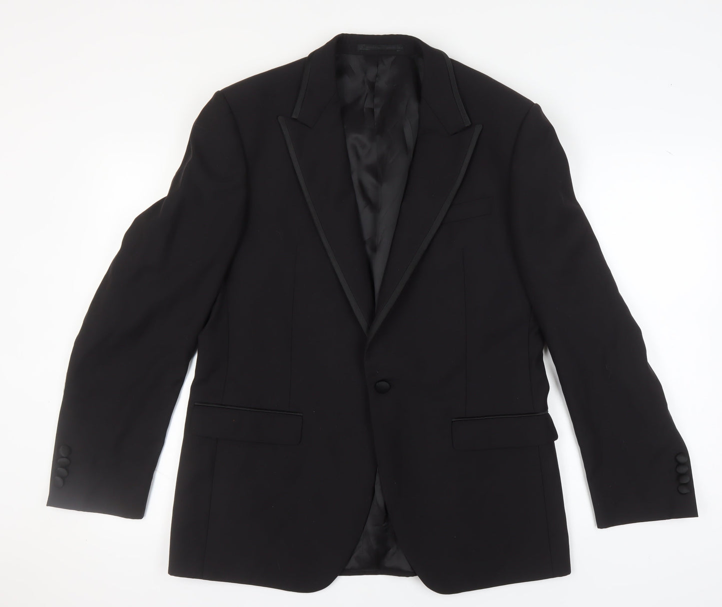 Mens UK Size 42 Marks and Spencer Regular Black Suit Jacket
