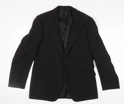 Mens UK Size 42 Marks and Spencer Regular Black Suit Jacket