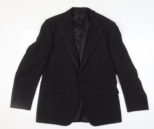 Mens UK Size 42 Marks and Spencer Regular Black Suit Jacket