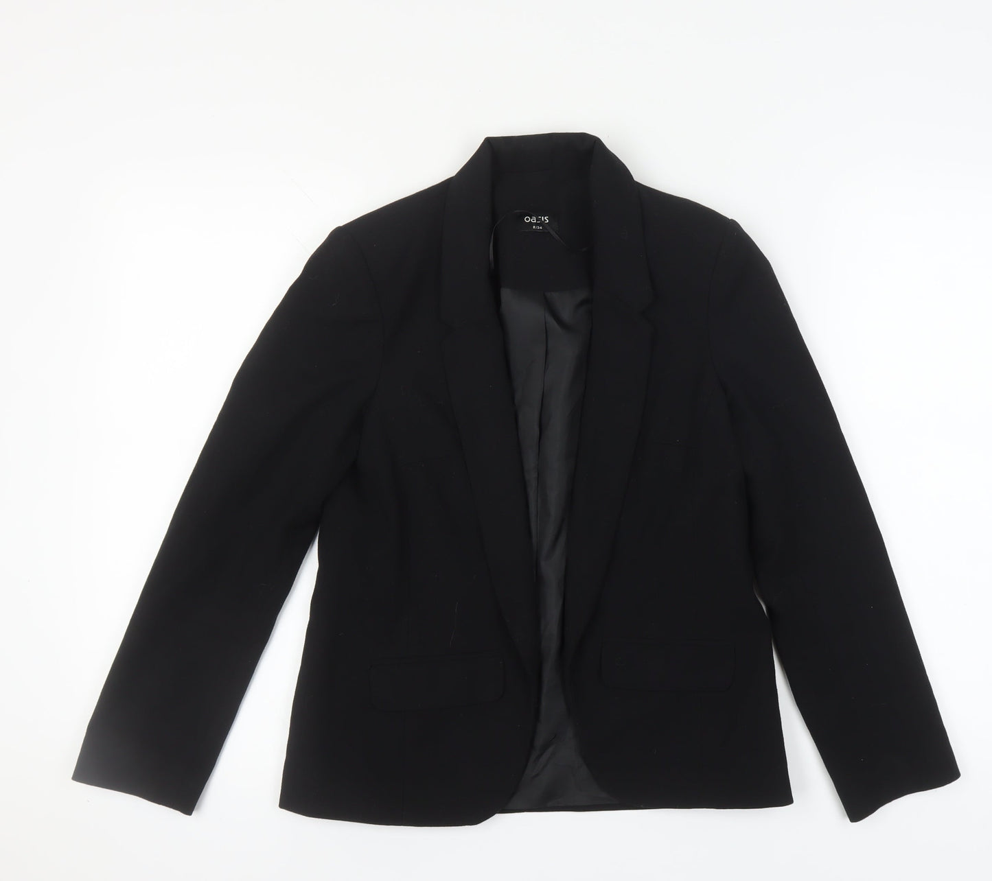 Oasis Women's Black Blazer Size 8 Regular Workwear