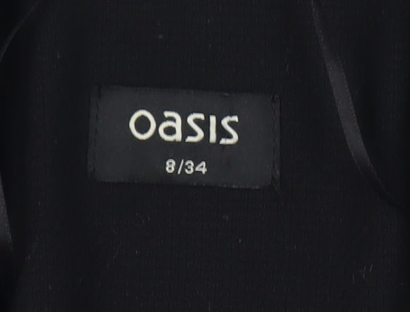 Oasis Women's Black Blazer Size 8 Regular Workwear