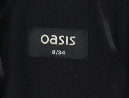 Oasis Women's Black Blazer Size 8 Regular Workwear