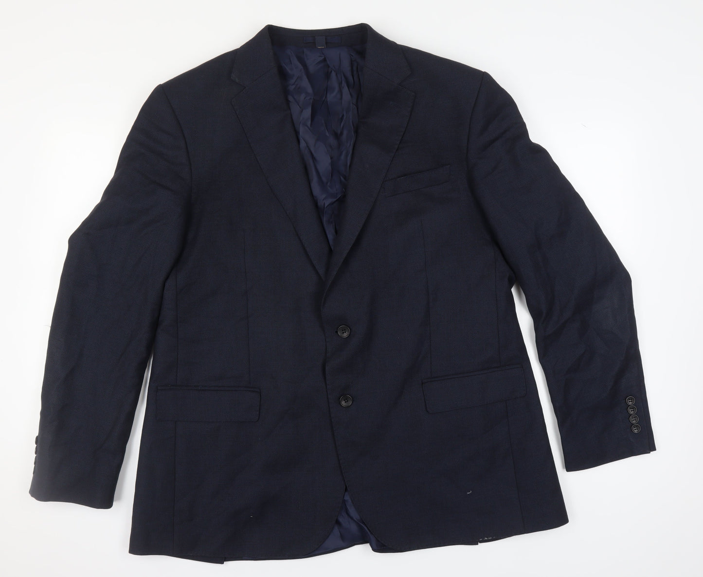Mens UK Size 46 Marks and Spencer Regular Blue Suit Jacket