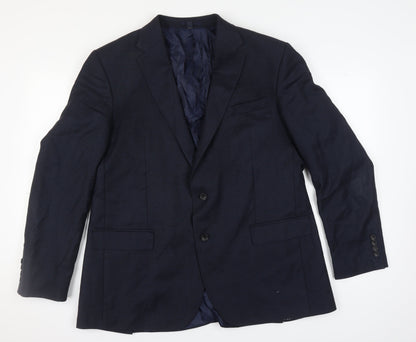 Mens UK Size 46 Marks and Spencer Regular Blue Suit Jacket