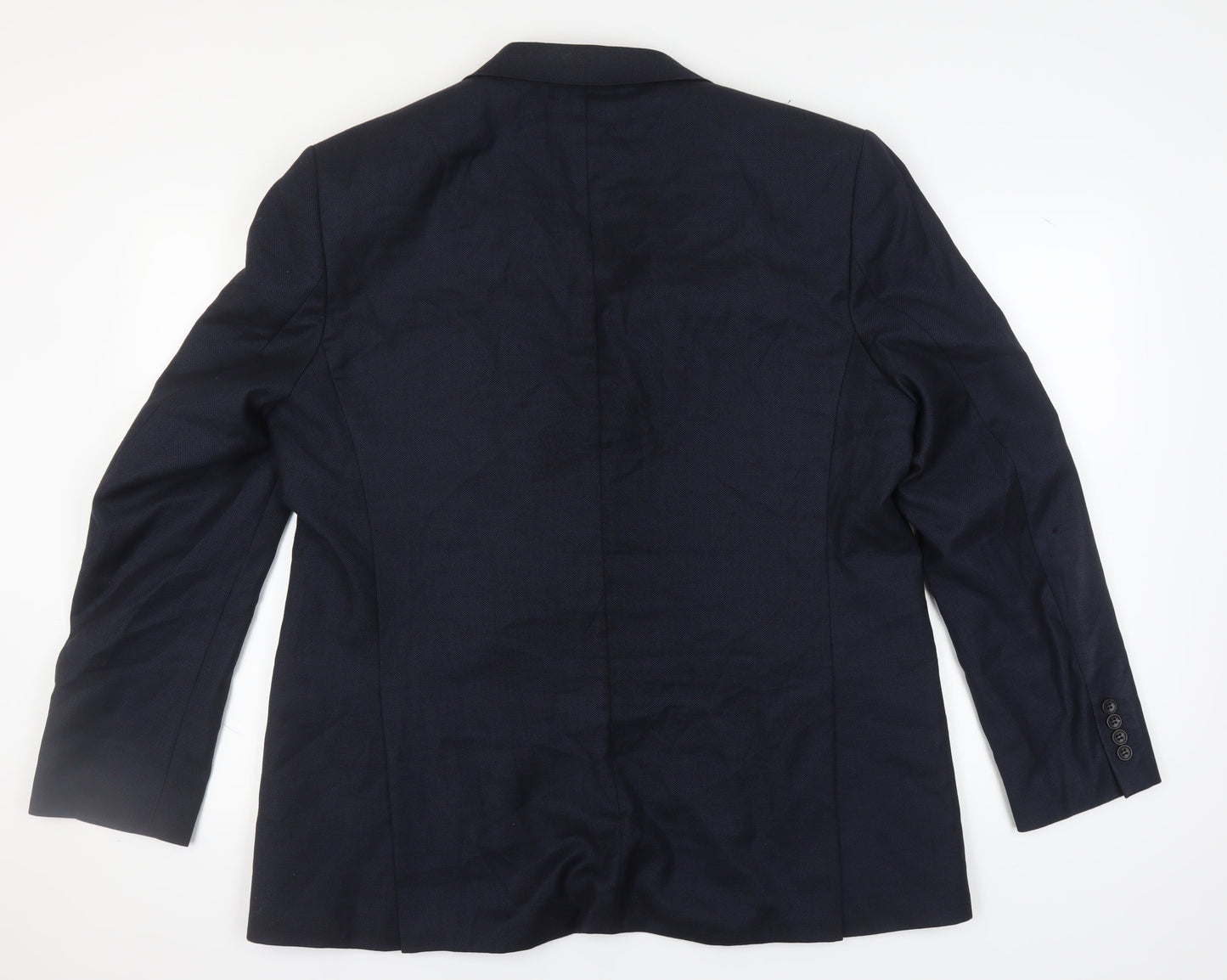 Mens UK Size 46 Marks and Spencer Regular Blue Suit Jacket