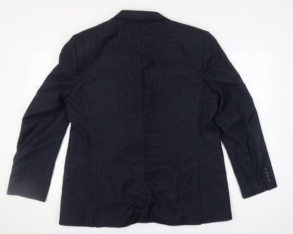Mens UK Size 46 Marks and Spencer Regular Blue Suit Jacket
