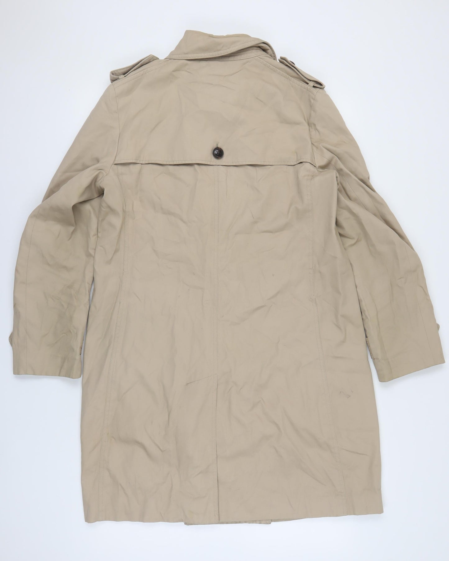 Gap Women's Beige Trench Coat Size L - Classic Style