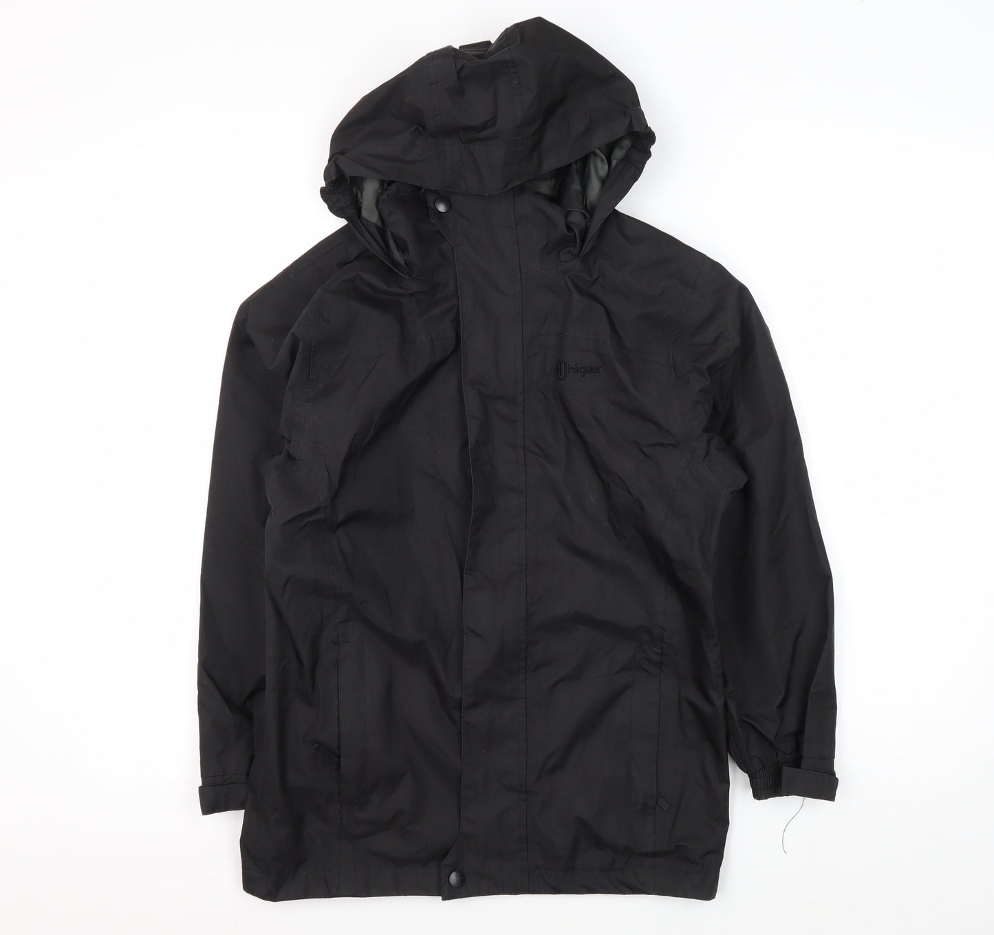 Hi Gear Boys Black Parka Jacket 9-10 Years Waterproof Hooded