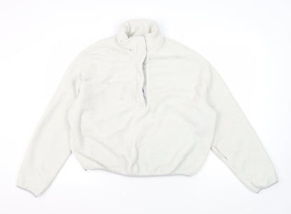 H&M Unisex Adult White Fleece Sweatshirt Size 12