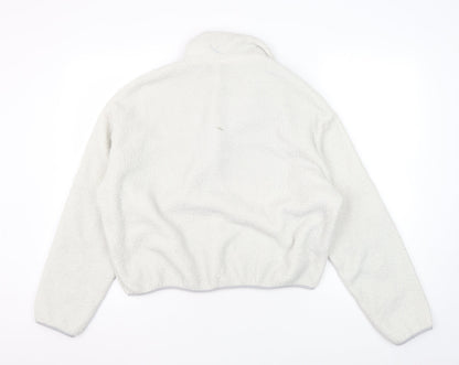 H&M Unisex Adult White Fleece Sweatshirt Size 12