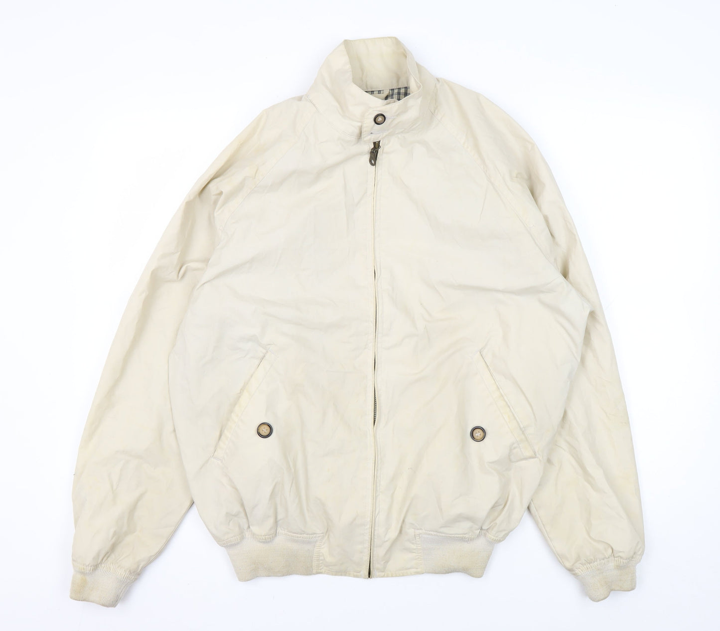 Mens UK Size S Hawkshead Beige Bomber Jacket