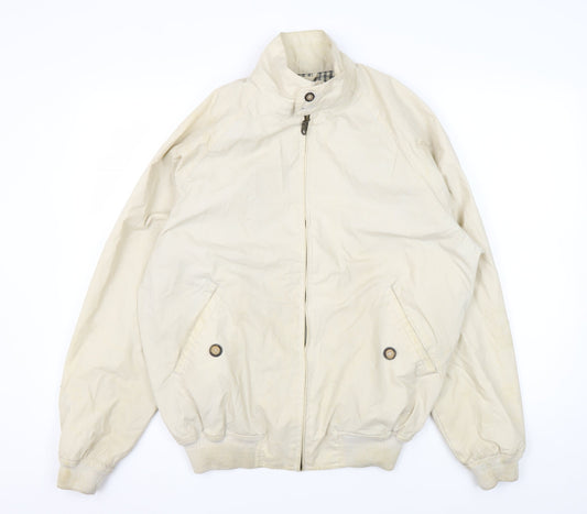 Mens UK Size S Hawkshead Beige Bomber Jacket
