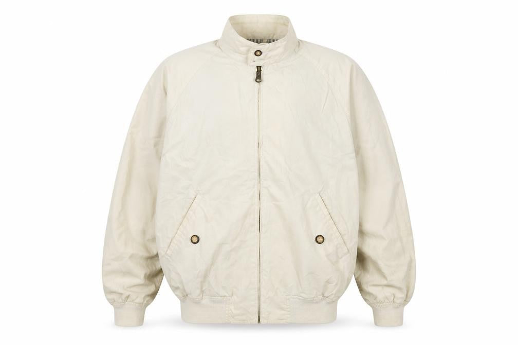 Mens UK Size S Hawkshead Beige Bomber Jacket