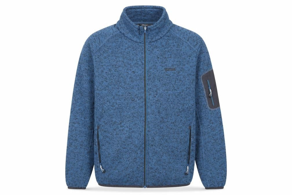 Front view of Regatta Men's Blue XL Fleece Jacket