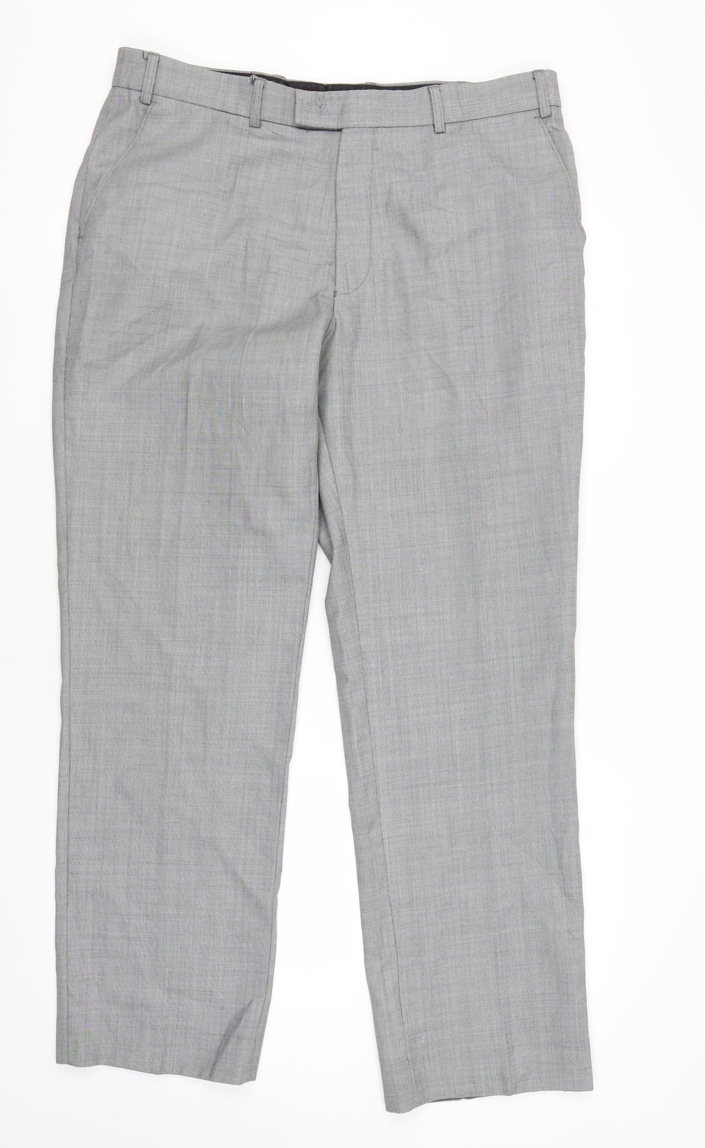 Pierre Cardin Men's Grey Trousers - Business Formal Wear