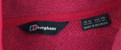 Berghaus Women’s Pink Henley Sweatshirt Size XL