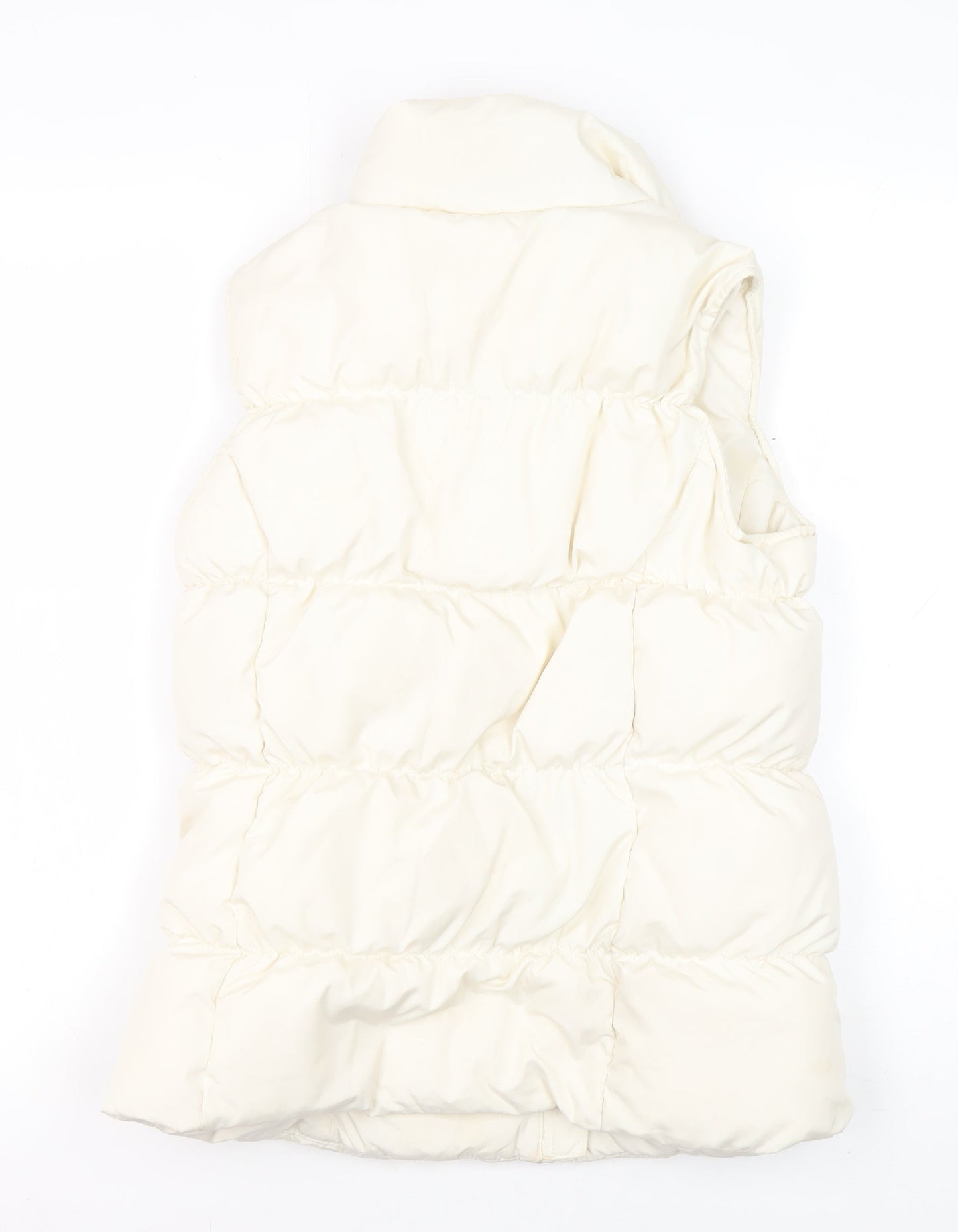 Lands' End Girls White Puffer Jacket 11 Years