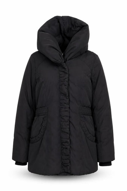 Monsoon Women's Black Puffer Jacket M Hooded