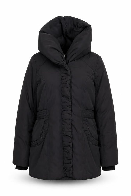 Monsoon Women's Black Puffer Jacket M Hooded