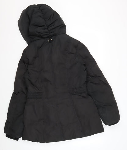 Monsoon Women's Black Puffer Jacket M Hooded