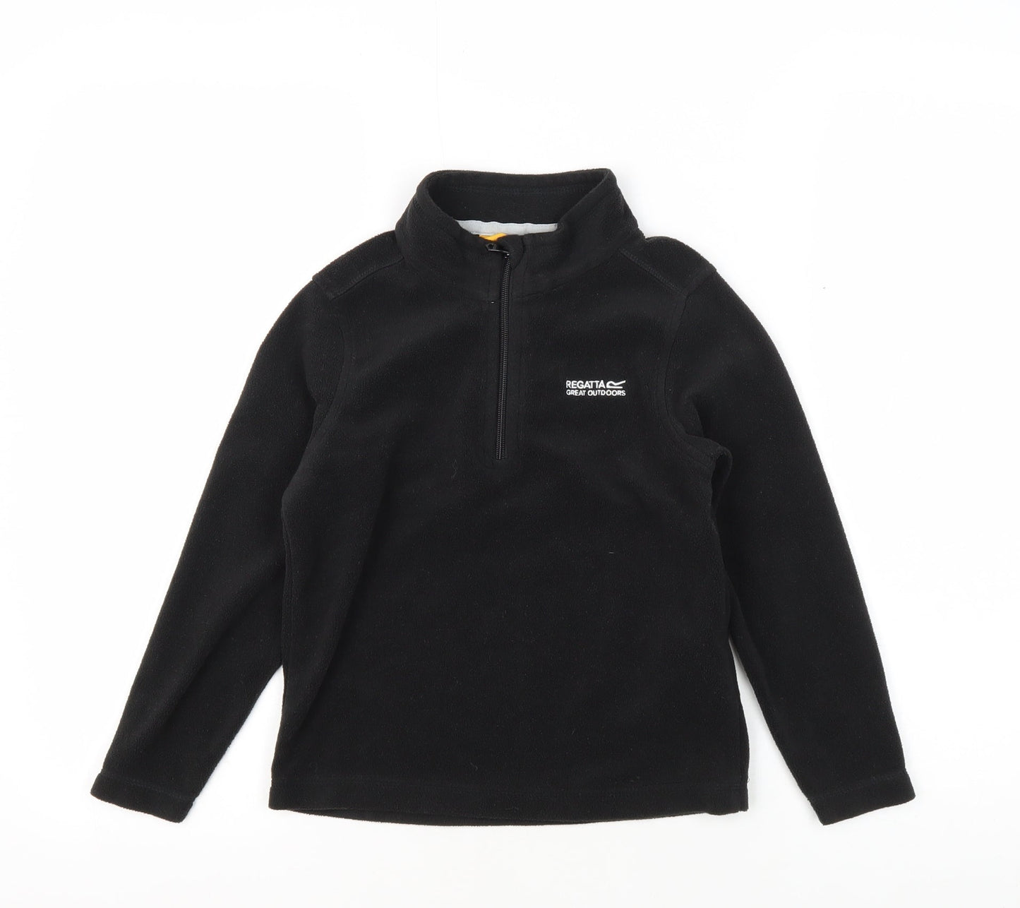 Regatta Boys Black Fleece Sweatshirt, 7-8 Years, High Neck