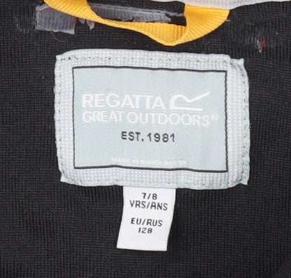 Regatta Boys Black Fleece Sweatshirt, 7-8 Years, High Neck