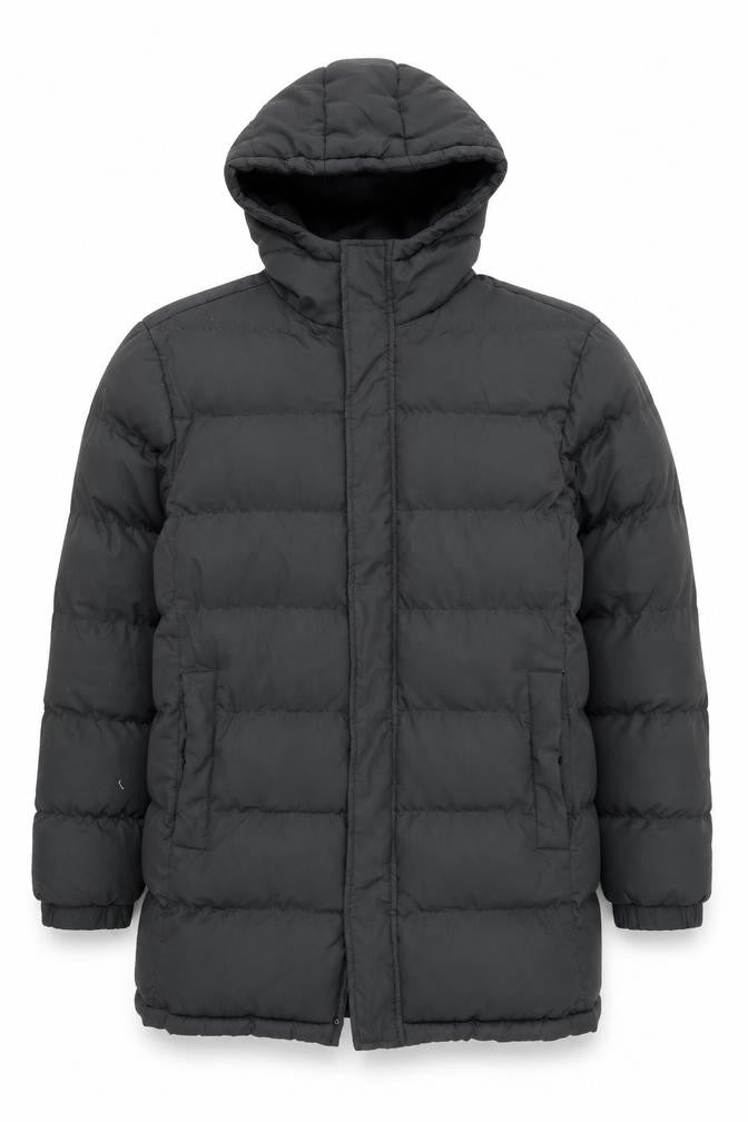 Mens UK Size M Brave Soul Black Puffer Jacket