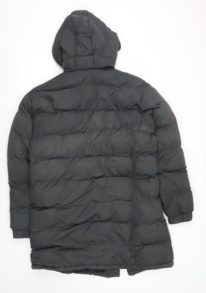 Mens UK Size M Brave Soul Black Puffer Jacket