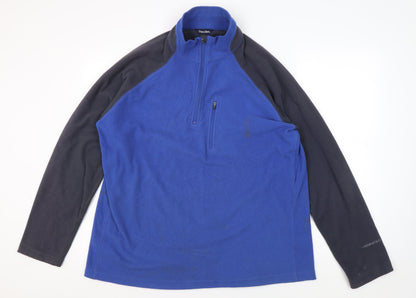 Mens UK Size L Peter Storm Blue Henley Sweatshirt