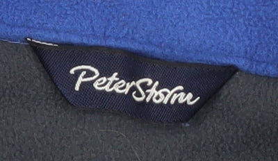 Mens UK Size L Peter Storm Blue Henley Sweatshirt