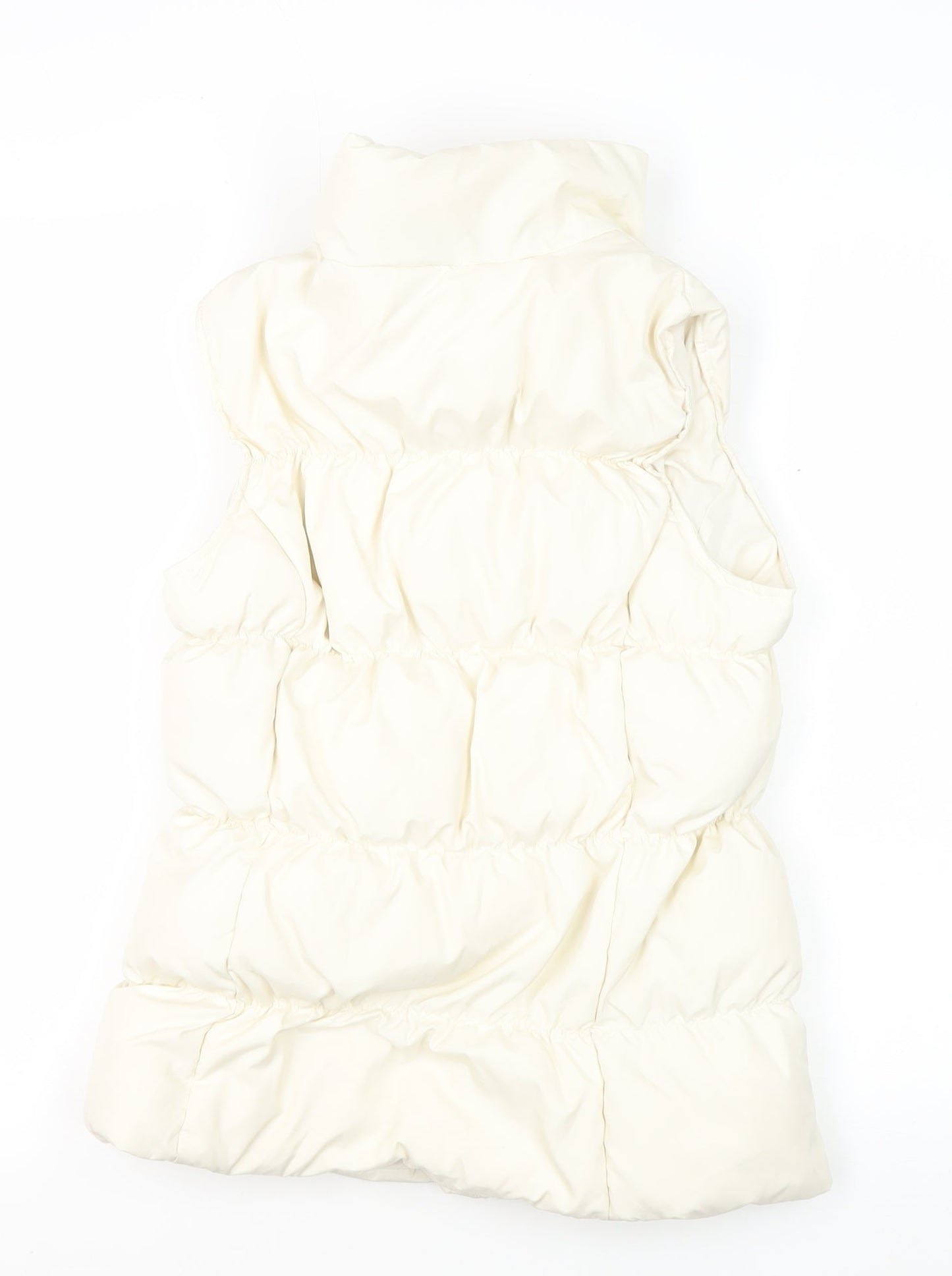 Lands' End Girls Ivory Puffer Jacket 10-11 Years Winter