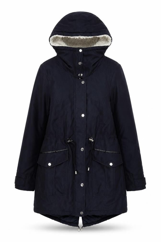 Womens UK Size 12 Dorothy Perkins Black Parka Coat