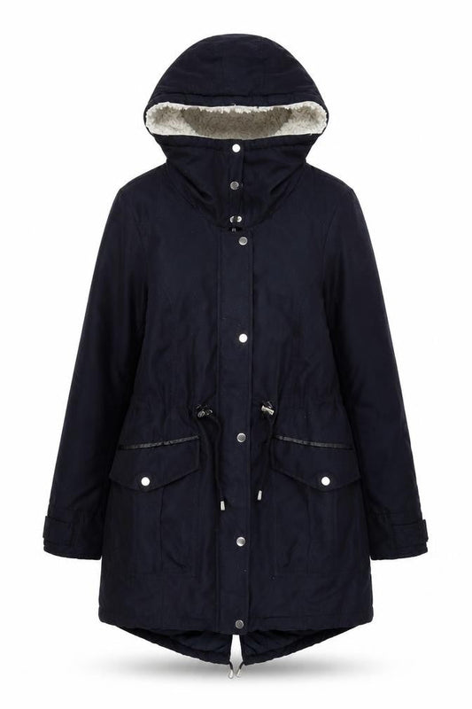 Womens UK Size 12 Dorothy Perkins Black Parka Coat