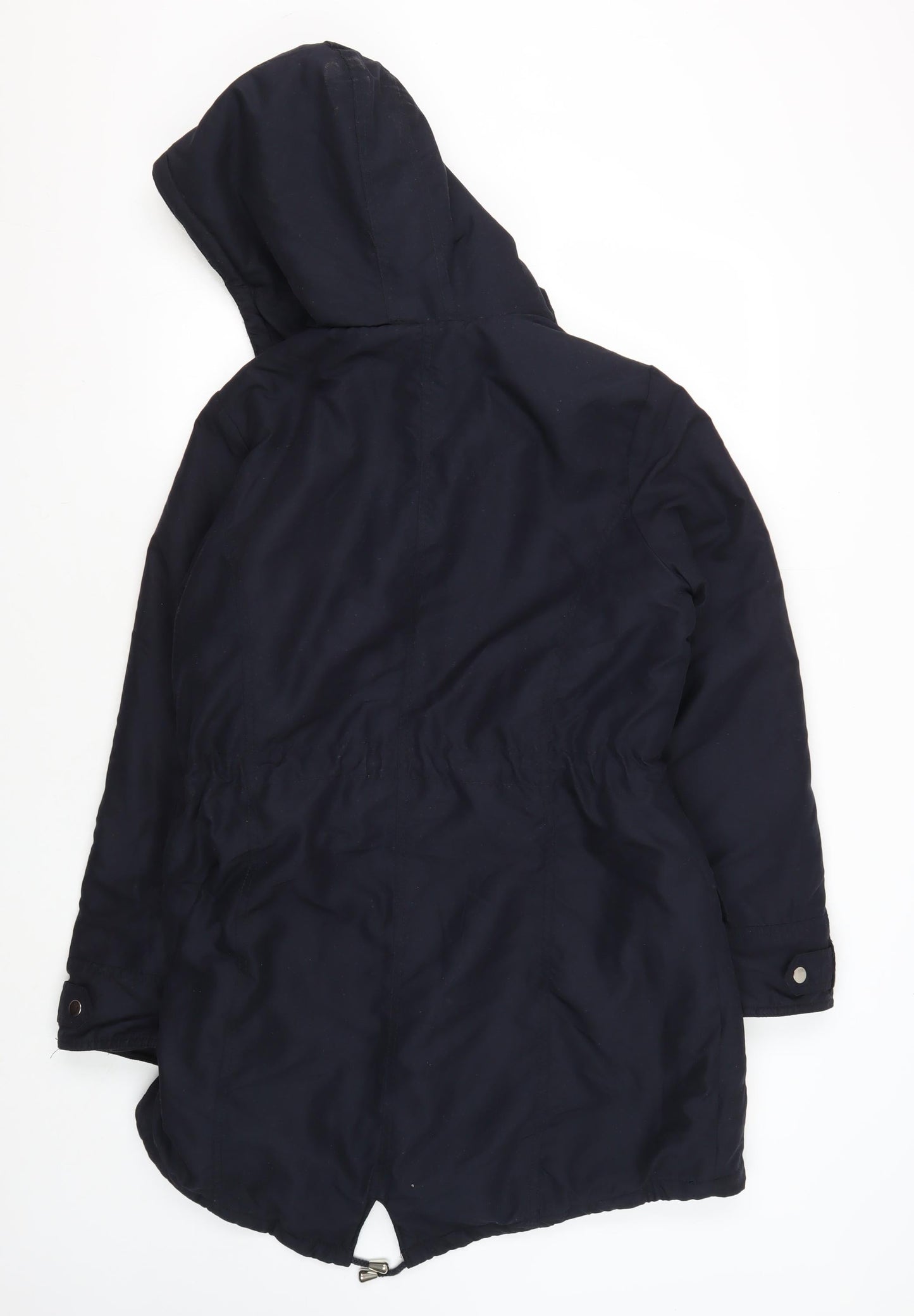 Womens UK Size 12 Dorothy Perkins Black Parka Coat
